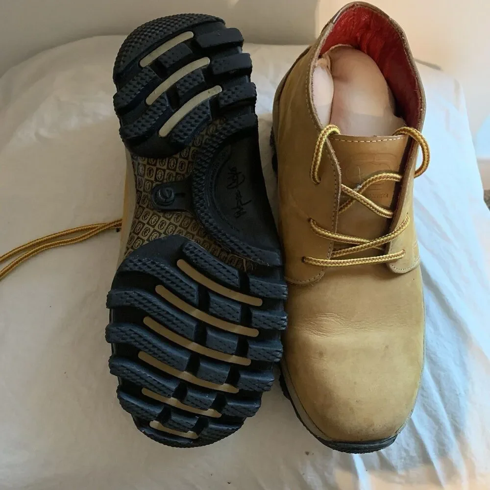 VTG Marc Ecko Footwear Chukka Boots Laces Men's Sz 6.5 Wheat Leather Rugged